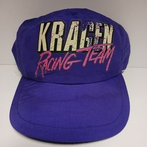 Vintage Kragen Racing Team Purple Nylon Nascar Snapback Hat